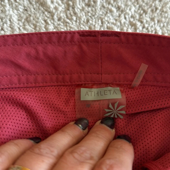 Athleta women’s raspberry red outdoors fitness Skort size 10 medium - Picture 3 of 6